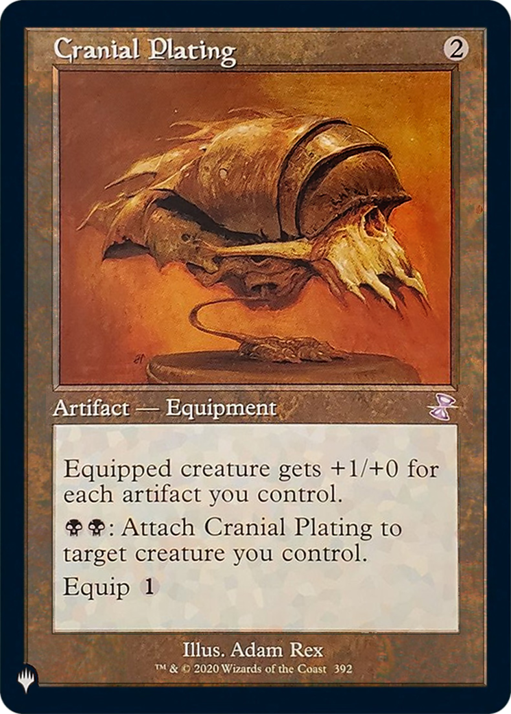 Cranial Plating (LIST-TSR-392) [Mystery Booster] The List MTG Single Wizards of the Coast
