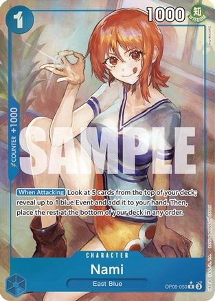 Nami (050) (Parallel) (OP09-050) [Emperors in the New World] Foil One Piece Single Bandai