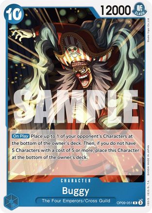Buggy (051) (OP09-051) [Emperors in the New World] Foil One Piece Single Bandai