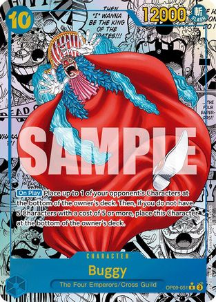 Buggy (051) (Manga) (OP09-051) [Emperors in the New World] Foil One Piece Single Bandai