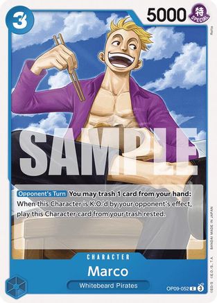 Marco (OP09-052) [Emperors in the New World] One Piece Single Bandai