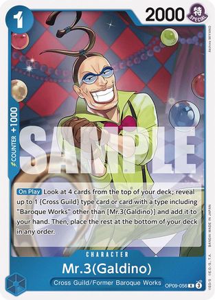 Mr.3(Galdino) (OP09-056) [Emperors in the New World] Foil One Piece Single Bandai