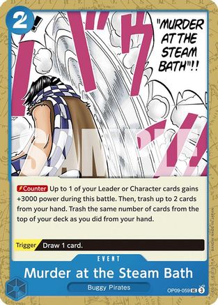 Murder at the Steam Bath (OP09-059) [Emperors in the New World] One Piece Single Bandai