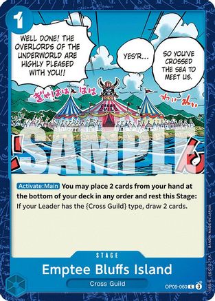 Emptee Bluffs Island (OP09-060) [Emperors in the New World] One Piece Single Bandai