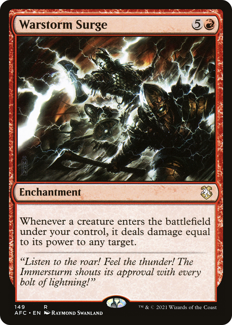 Warstorm Surge (AFC-149) [Forgotten Realms Commander] MTG Single Wizards of the Coast