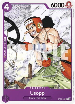 Usopp (063) (OP09-063) [Emperors in the New World] One Piece Single Bandai