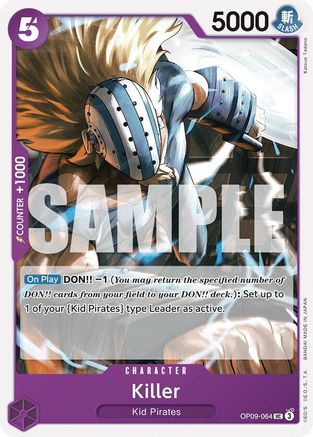 Killer (OP09-064) [Emperors in the New World] One Piece Single Bandai