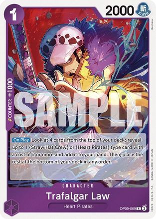 Trafalgar Law (069) (OP09-069) [Emperors in the New World] Foil One Piece Single Bandai