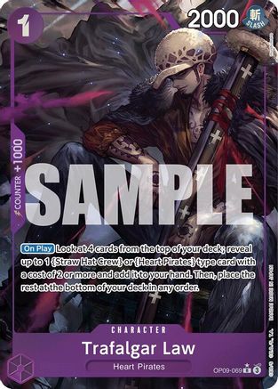 Trafalgar Law (069) (Parallel) (OP09-069) [Emperors in the New World] Foil One Piece Single Bandai