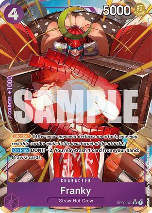 Franky (Parallel) (OP09-072) [Emperors in the New World] Foil One Piece Single Bandai