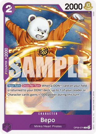 Bepo (OP09-074) [Emperors in the New World] One Piece Single Bandai