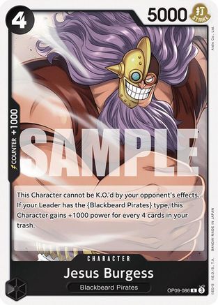 Jesus Burgess (OP09-086) [Emperors in the New World] Foil One Piece Single Bandai