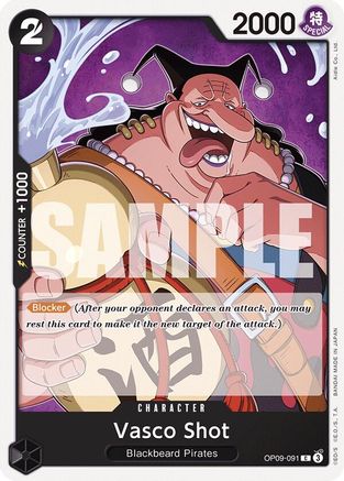Vasco Shot (OP09-091) [Emperors in the New World] One Piece Single Bandai