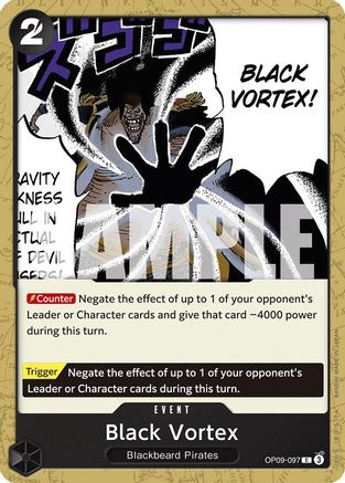 Black Vortex (OP09-097) [Emperors in the New World] One Piece Single Bandai