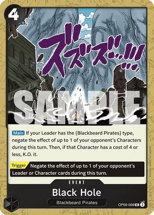 Black Hole (OP09-098) [Emperors in the New World] One Piece Single Bandai