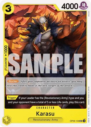 Karasu (OP09-100) [Emperors in the New World] One Piece Single Bandai