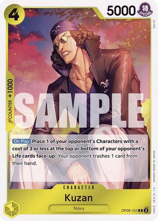 Kuzan (OP09-101) [Emperors in the New World] Foil One Piece Single Bandai