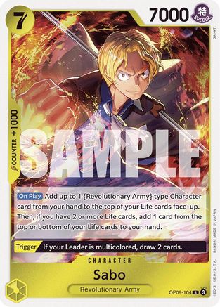 Sabo (104) (OP09-104) [Emperors in the New World] Foil One Piece Single Bandai