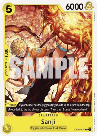 Sanji (105) (OP09-105) [Emperors in the New World] One Piece Single Bandai