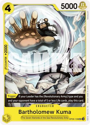 Bartholomew Kuma (OP09-108) [Emperors in the New World] One Piece Single Bandai