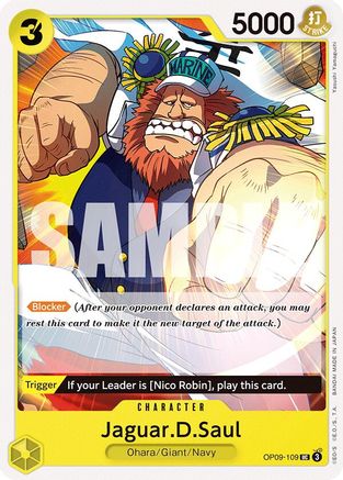 Jaguar.D.Saul (OP09-109) [Emperors in the New World] One Piece Single Bandai