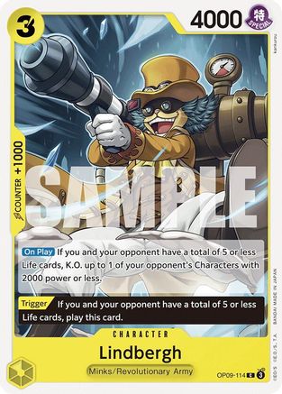 Lindbergh (OP09-114) [Emperors in the New World] One Piece Single Bandai
