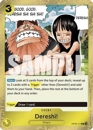Dereshi! (OP09-117) [Emperors in the New World] Foil One Piece Single Bandai