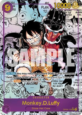 Monkey.D.Luffy (119) (Manga) (OP09-119) [Emperors in the New World] Foil One Piece Single Bandai