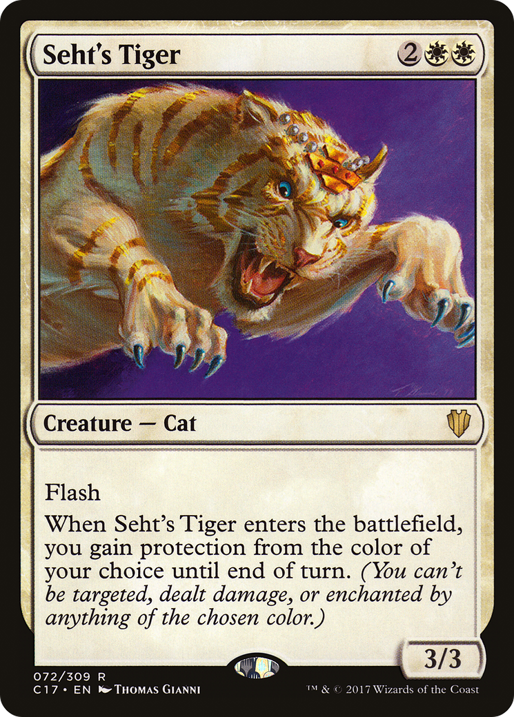 Seht's Tiger (C17-072) [Commander 2017] MTG Single Wizards of the Coast