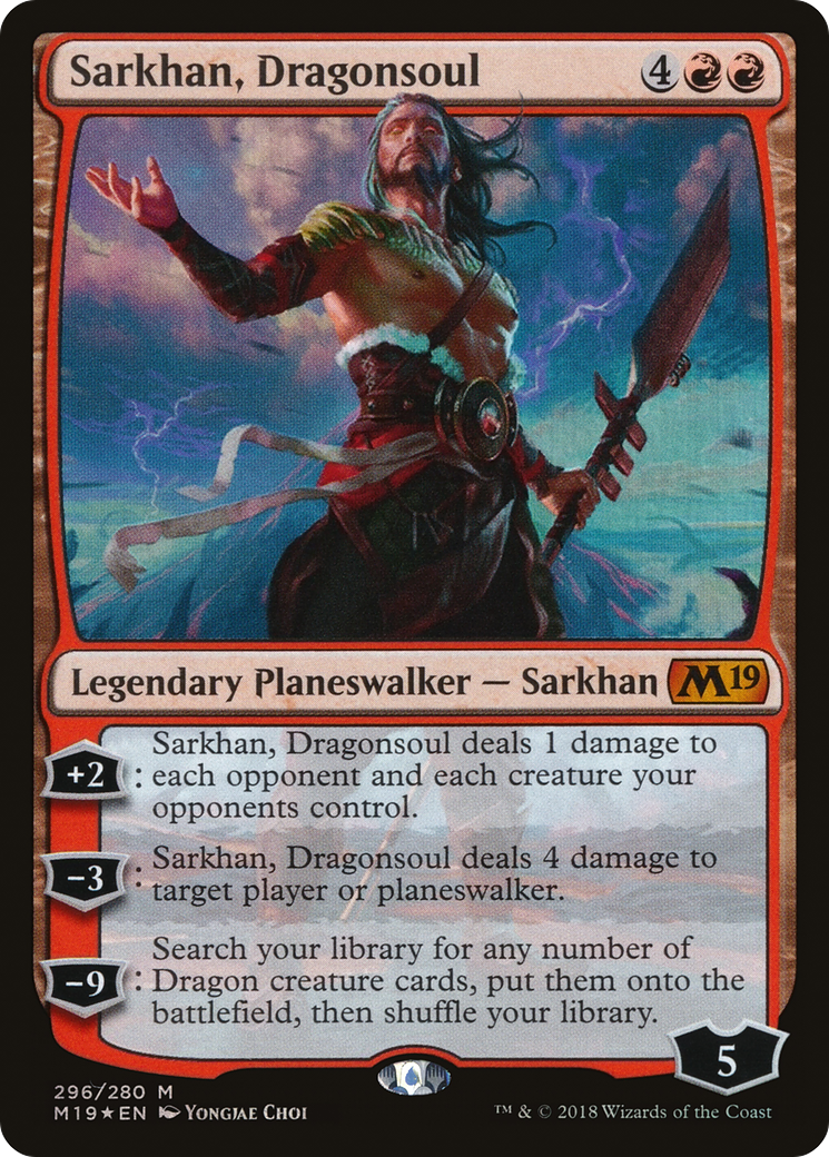 Sarkhan, Dragonsoul (M19-296) [Core Set 2019] Foil MTG Single Wizards of the Coast