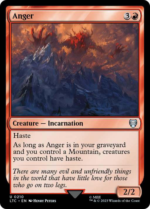 Anger (LTC-210) [Tales of Middle-earth Commander] MTG Single Wizards of the Coast