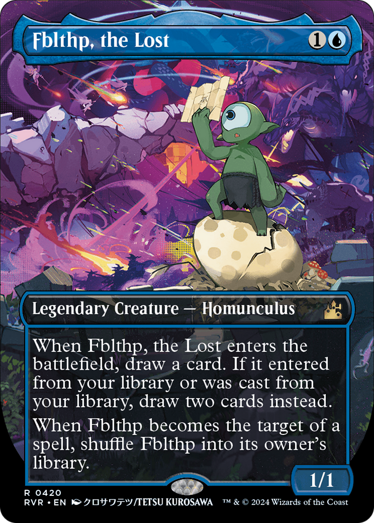 Fblthp, the Lost (Anime Borderless) (RVR-420) [Ravnica Remastered] (Borderless) MTG Single Wizards of the Coast