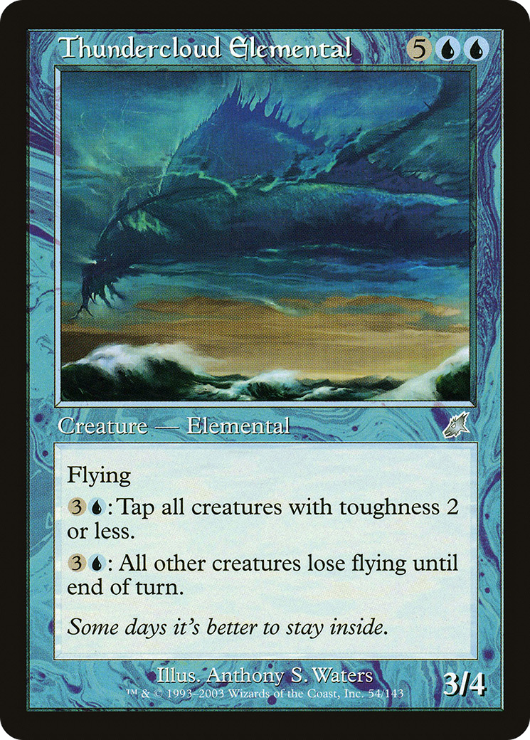 Thundercloud Elemental (SCG-054) [Scourge] MTG Single Wizards of the Coast