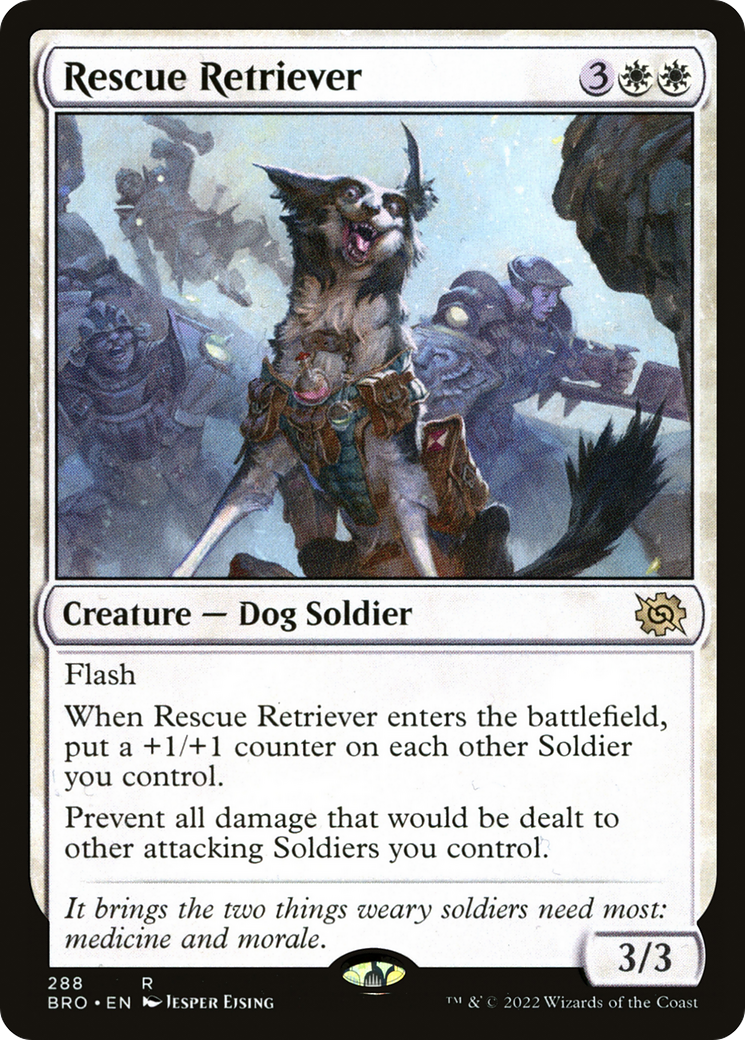 Rescue Retriever (BRO-288) [The Brothers' War] Foil MTG Single Wizards of the Coast