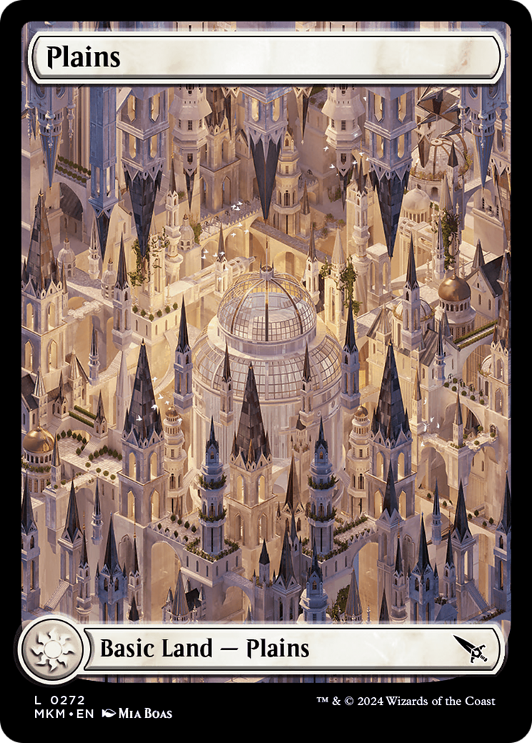Plains (0272) (MKM-272) [Murders at Karlov Manor] Foil MTG Single Murders at Karlov Manor