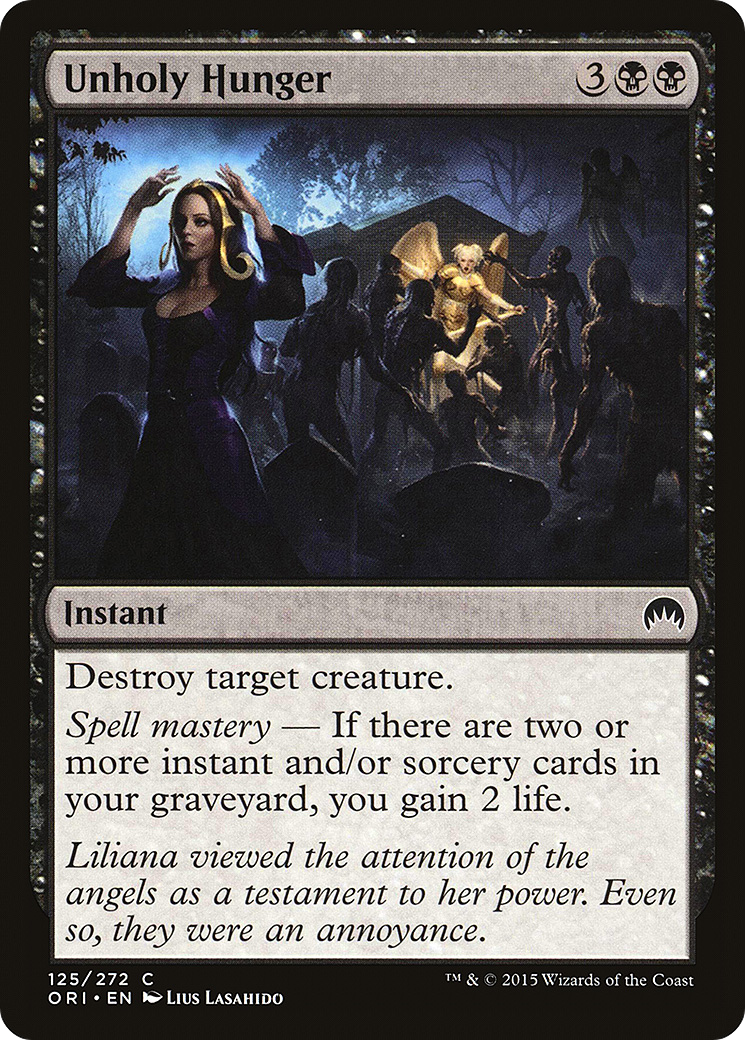 Unholy Hunger (ORI-125) [Magic Origins] Foil MTG Single Wizards of the Coast