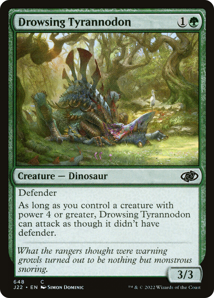 Drowsing Tyrannodon (J22-648) [Jumpstart 2022] MTG Single Wizards of the Coast