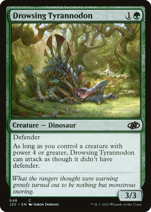 Drowsing Tyrannodon (J22-648) [Jumpstart 2022] MTG Single Wizards of the Coast