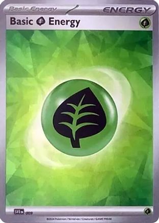 Basic Grass Energy (Cracked Ice Holo) (9) Holofoil [SVE Scarlet & Violet Energies] Pokemon Single Pokémon