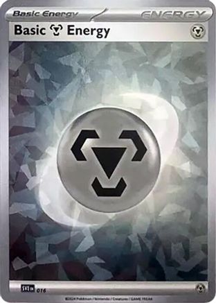 Basic Metal Energy (Cracked Ice Holo) (16) Holofoil [SVE Scarlet & Violet Energies] Pokemon Single Pokémon