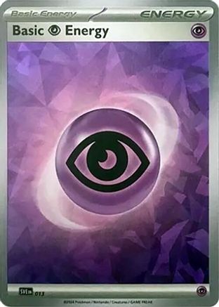Basic Psychic Energy (Cracked Ice Holo) (13) Holofoil [SVE Scarlet & Violet Energies] Pokemon Single Pokémon