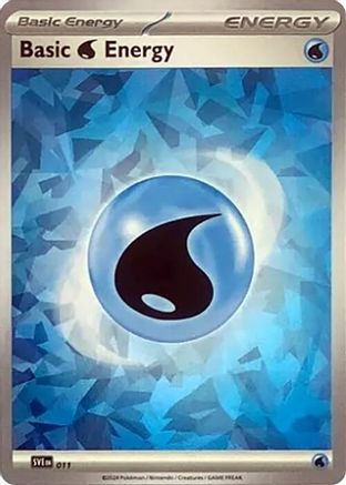 Basic Water Energy (Cracked Ice Holo) (11) Holofoil [SVE Scarlet & Violet Energies] Pokemon Single Pokémon