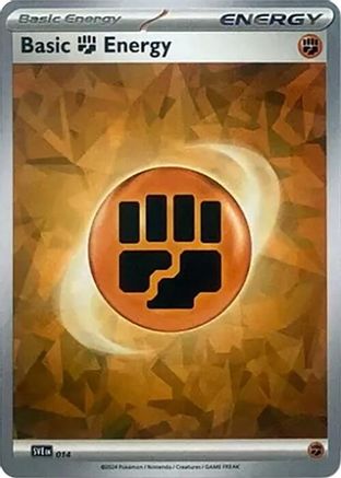 Basic Fighting Energy (Cracked Ice Holo) (14) Holofoil [SVE Scarlet & Violet Energies] Pokemon Single Pokémon