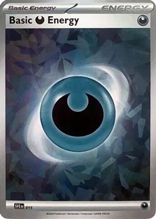 Basic Darkness Energy (Cracked Ice Holo) (15) Holofoil [SVE Scarlet & Violet Energies] Pokemon Single Pokémon