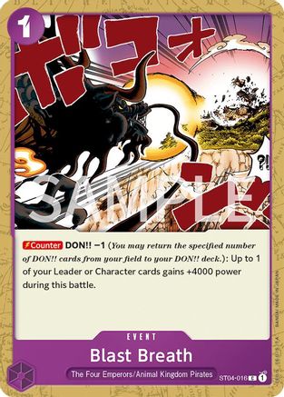 Blast Breath (ST04-016) [Revision Pack Cards] One Piece Single Bandai