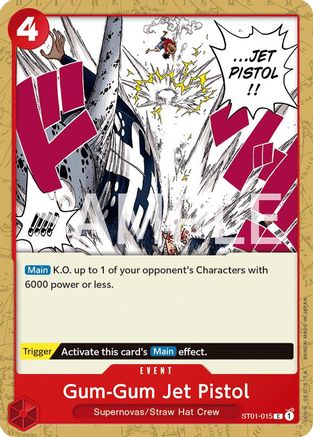 Gum-Gum Jet Pistol (ST01-015) [Revision Pack Cards] One Piece Single Bandai
