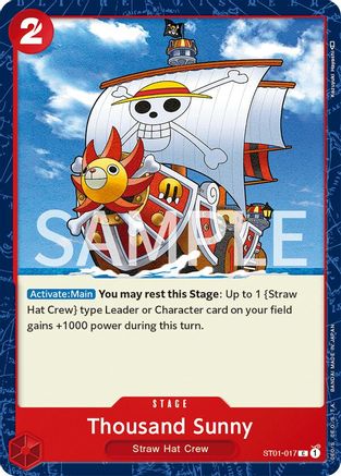 Thousand Sunny (ST01-017) [Revision Pack Cards] One Piece Single Bandai