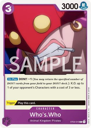 Who's.Who (ST04-010) [Revision Pack Cards] One Piece Single Bandai