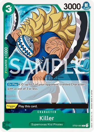Killer (ST02-005) [Revision Pack Cards] One Piece Single Bandai