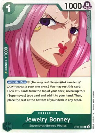 Jewelry Bonney (ST02-007) [Revision Pack Cards] One Piece Single Bandai